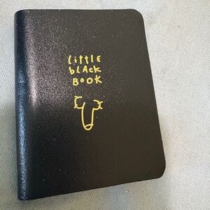 Funny gift “little black book” mini notebook blank pages